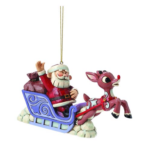 Rudolph the Red-Nosed Reindeer Rudolph and Santa Traditions Ornament